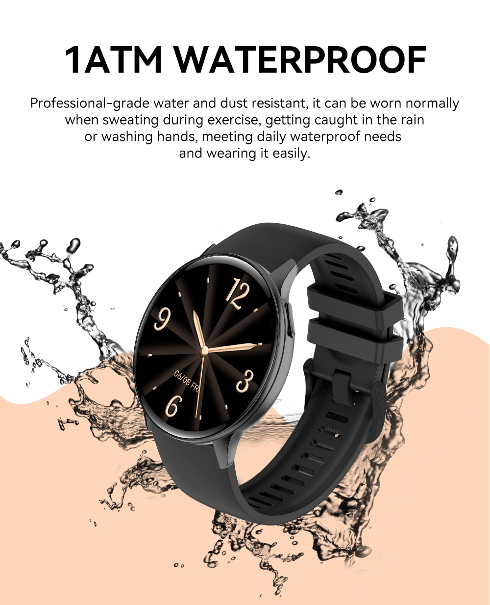 VS41 Smartwatch with AMOLED Display & Health Tracking