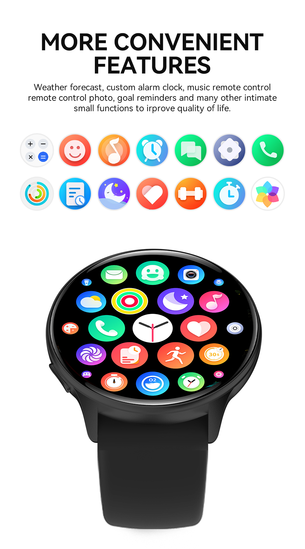 VS41 Smartwatch with AMOLED Display & Health Tracking