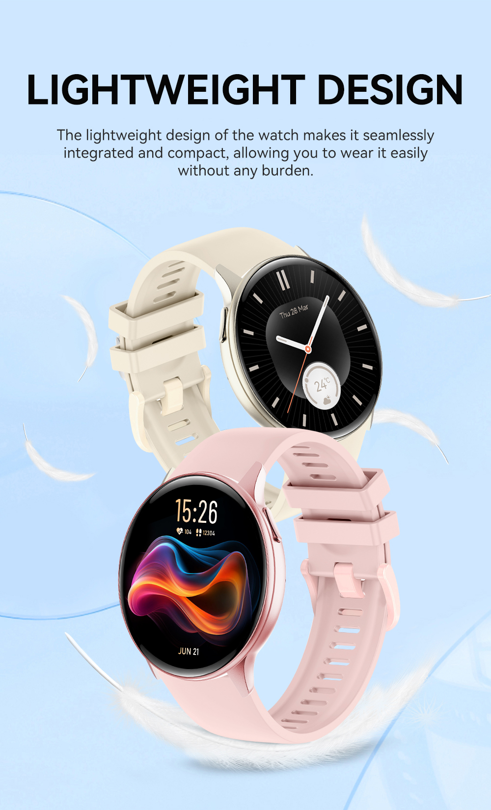 VS41 Smartwatch with AMOLED Display & Health Tracking