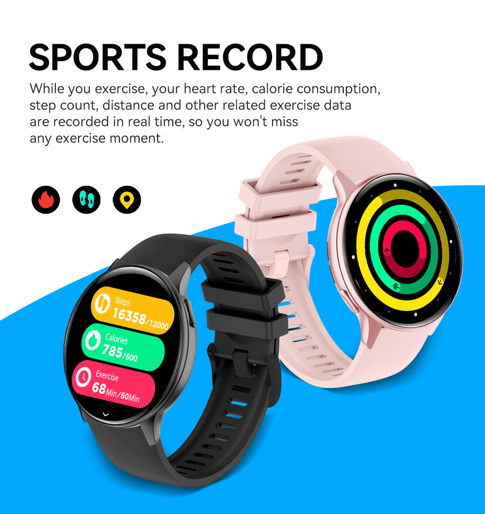 VS41 Smartwatch with AMOLED Display & Health Tracking