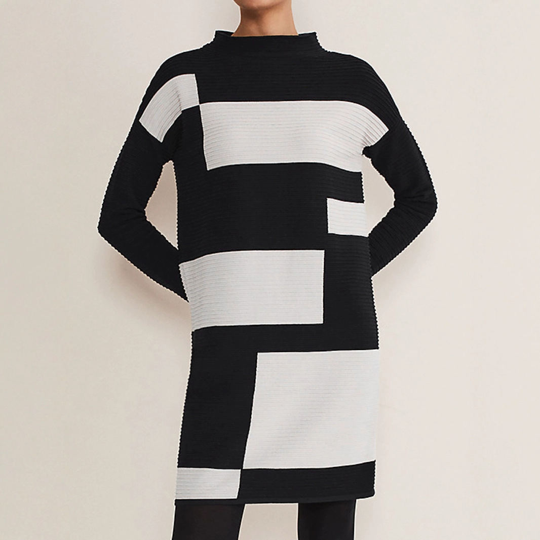 Knit Sweater Dress Long Sleeve Pullover Casual Autumn Winter