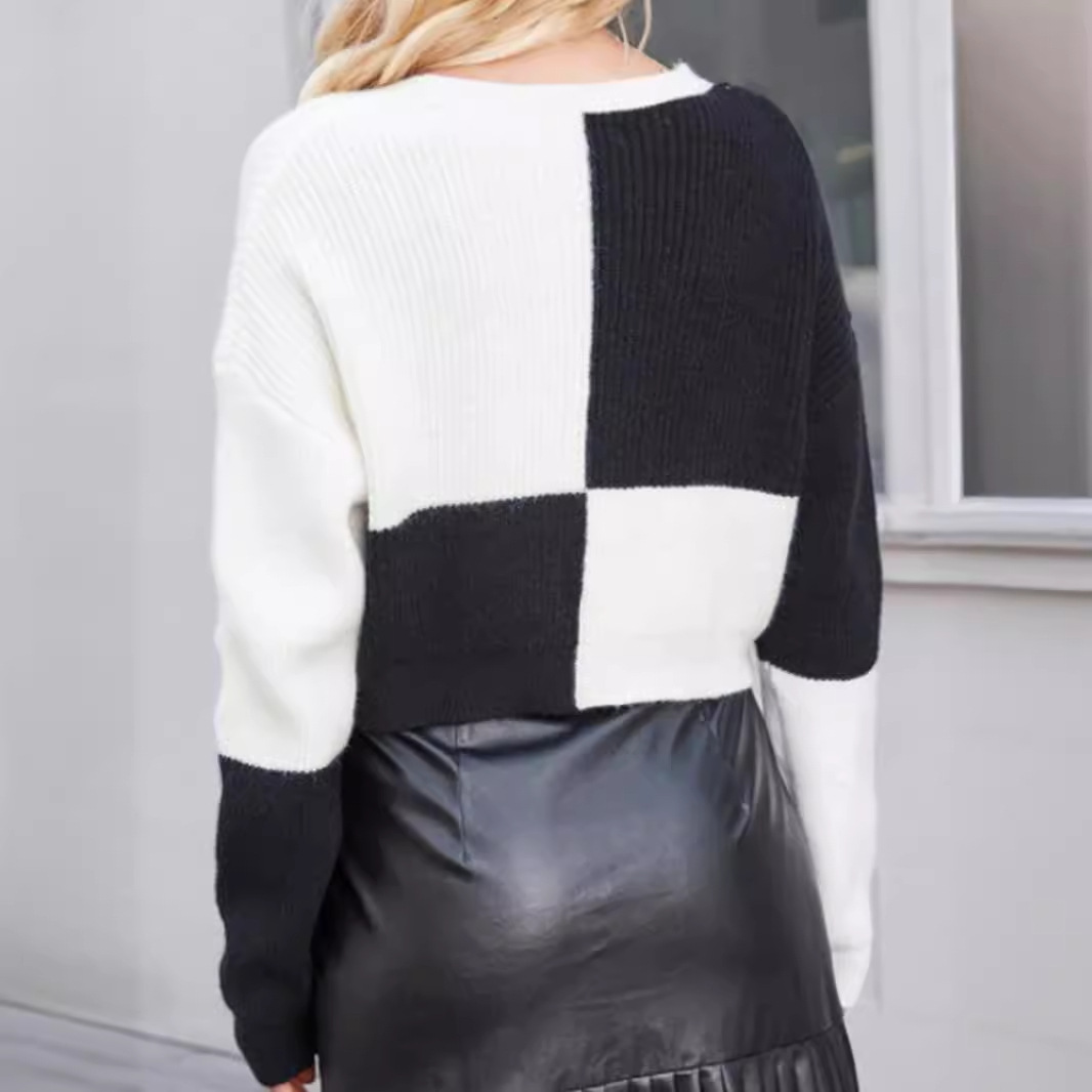 Women's Long Sleeve V-Neck Knit Cardigan with Tie