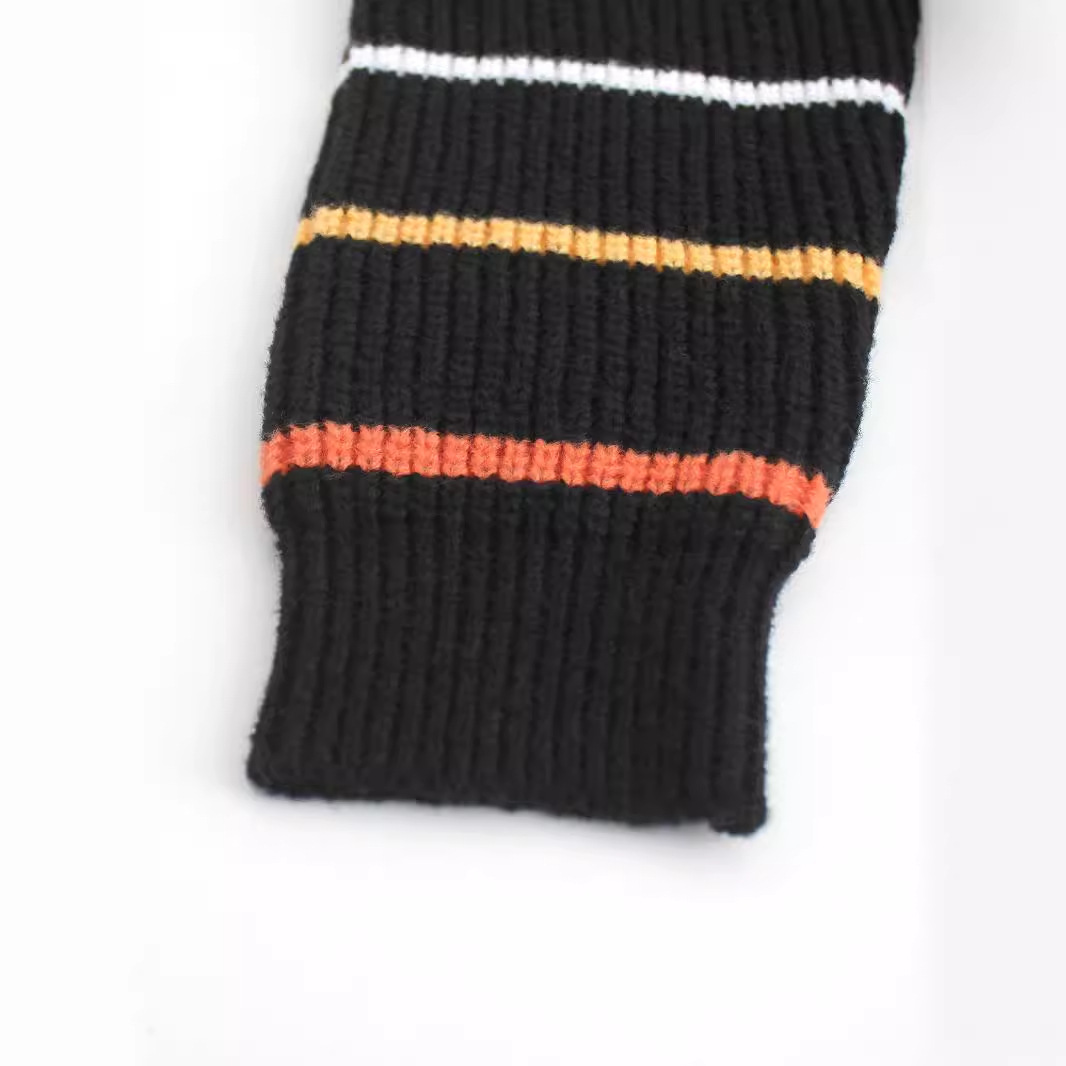 Women's Striped Knit Cardigan Sweater - Long Sleeve Open Front Outerwear SSU-00102