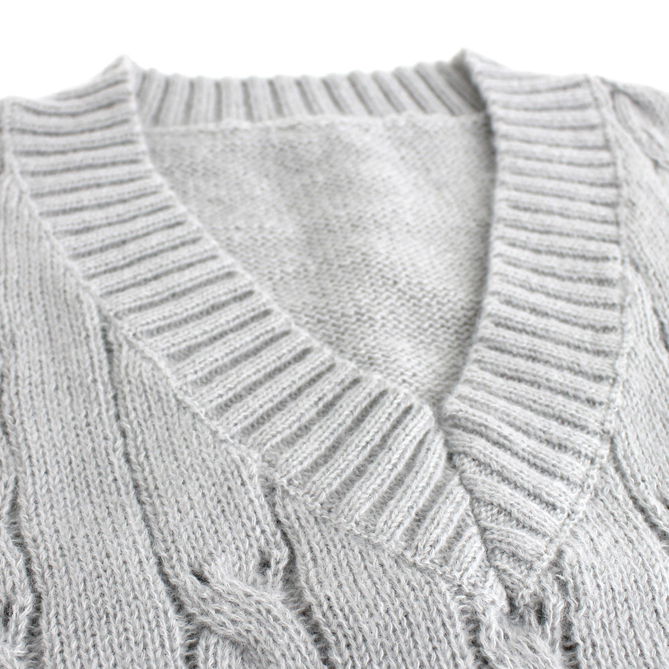 Sleeveless Cable Knit Sweater Women Spring Autumn Winter SSU-00003