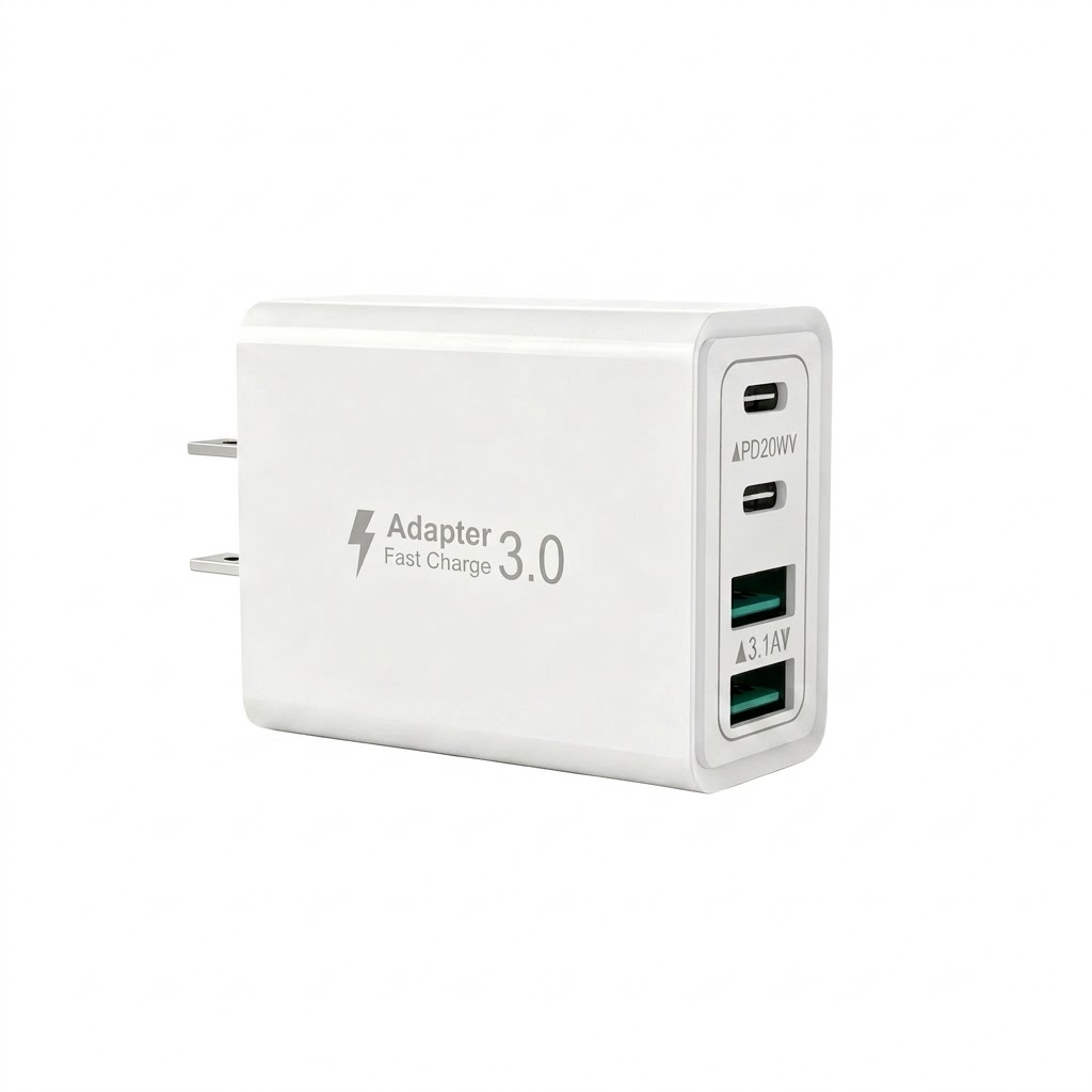40W USB-C PD Fast Charger, 2 USB-A and 2 Type-C Ports