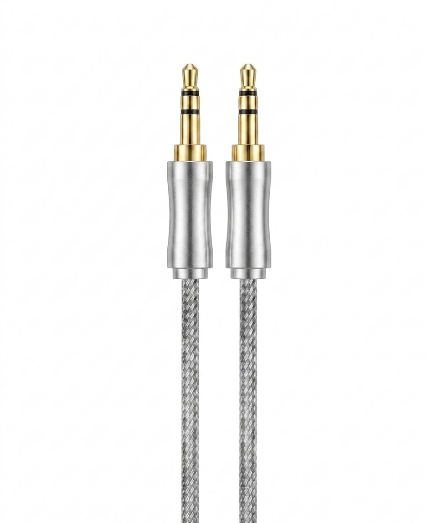 Durable TPE Premium Braided 3.5mm AUX Audio Cable, Tangle-Free Auxiliary Cord