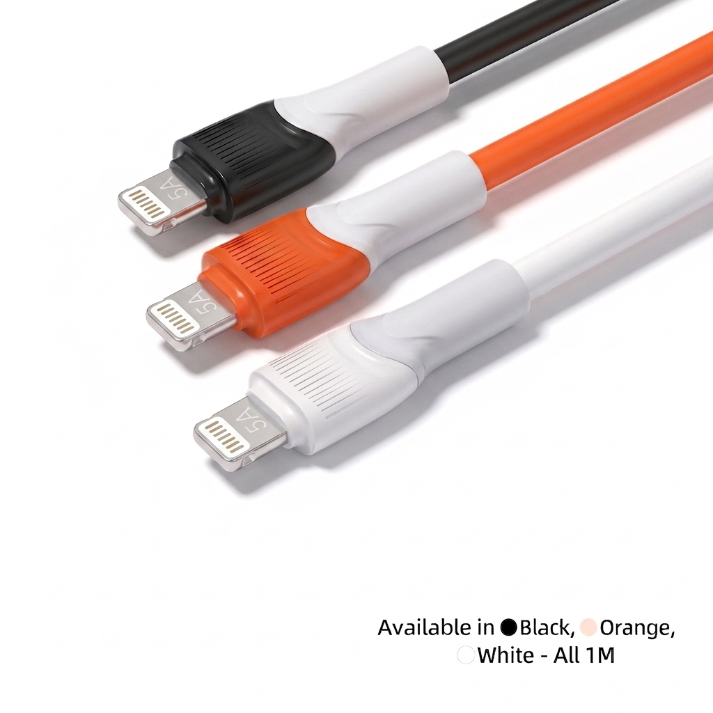 66W Thick Copper Core USB Cable, TPE Fast Charging Data Cord for Enhanced Durability