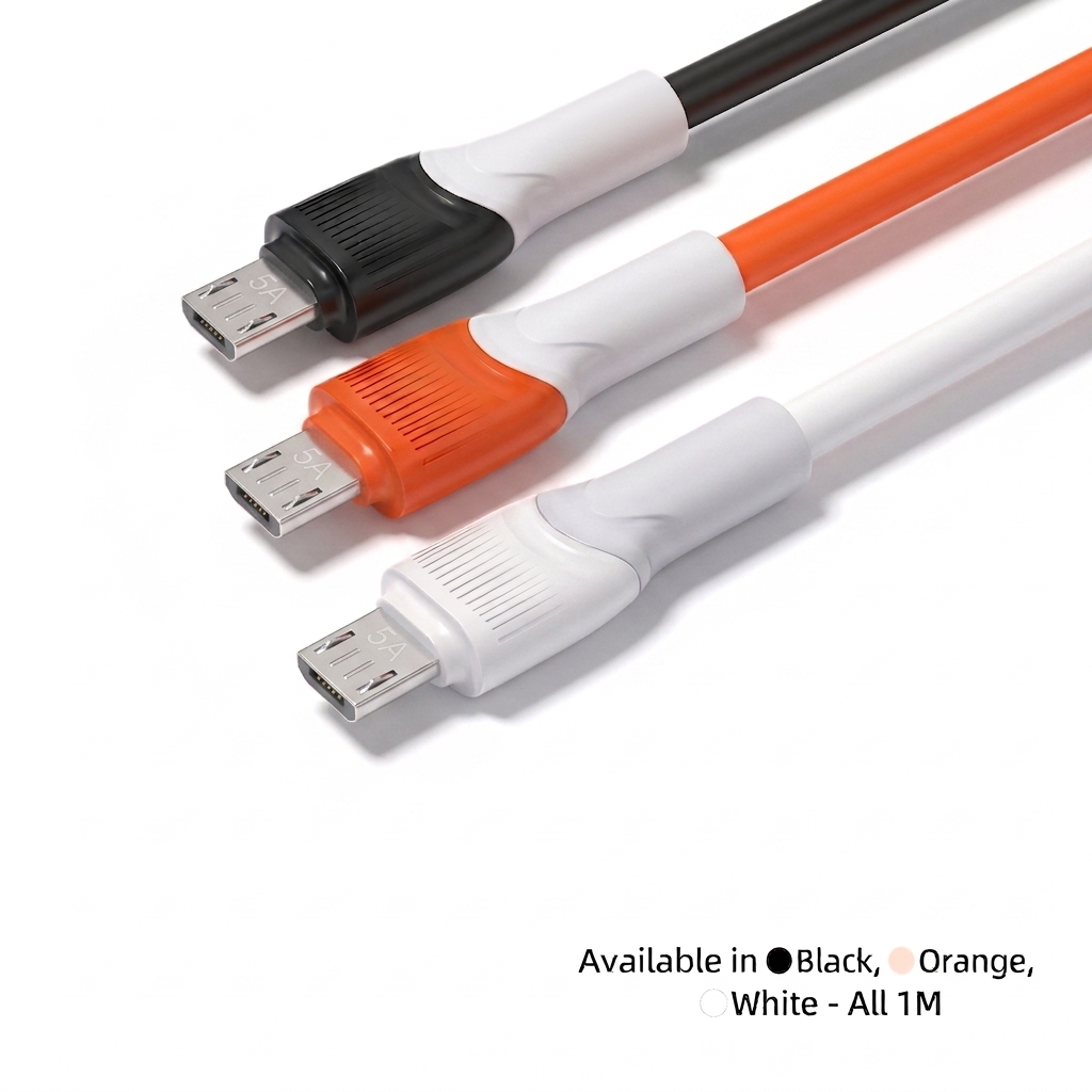66W Thick Copper Core USB Cable, TPE Fast Charging Data Cord for Enhanced Durability