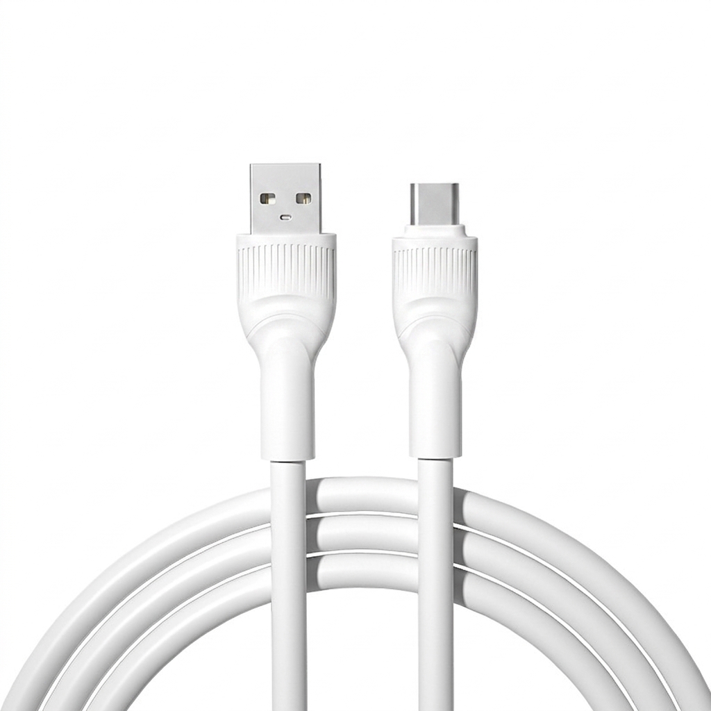 66W Thick Copper Core USB Cable, TPE Fast Charging Data Cord for Enhanced Durability
