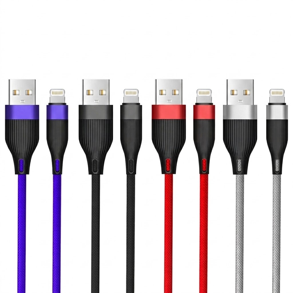 Universal Fast Charge Data Cable, Pure Copper Core USB Cord for Stable and Fast Sync