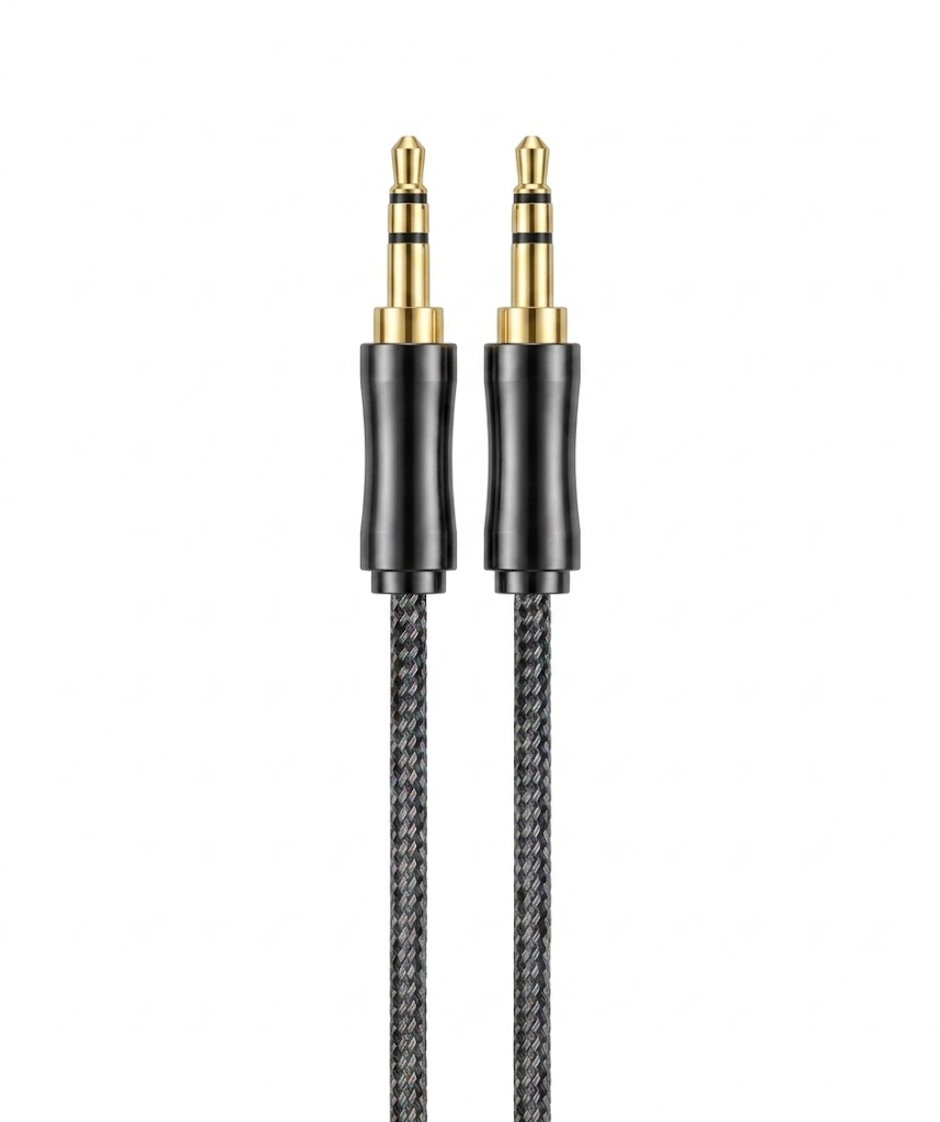 Durable TPE Premium Braided 3.5mm AUX Audio Cable, Tangle-Free Auxiliary Cord