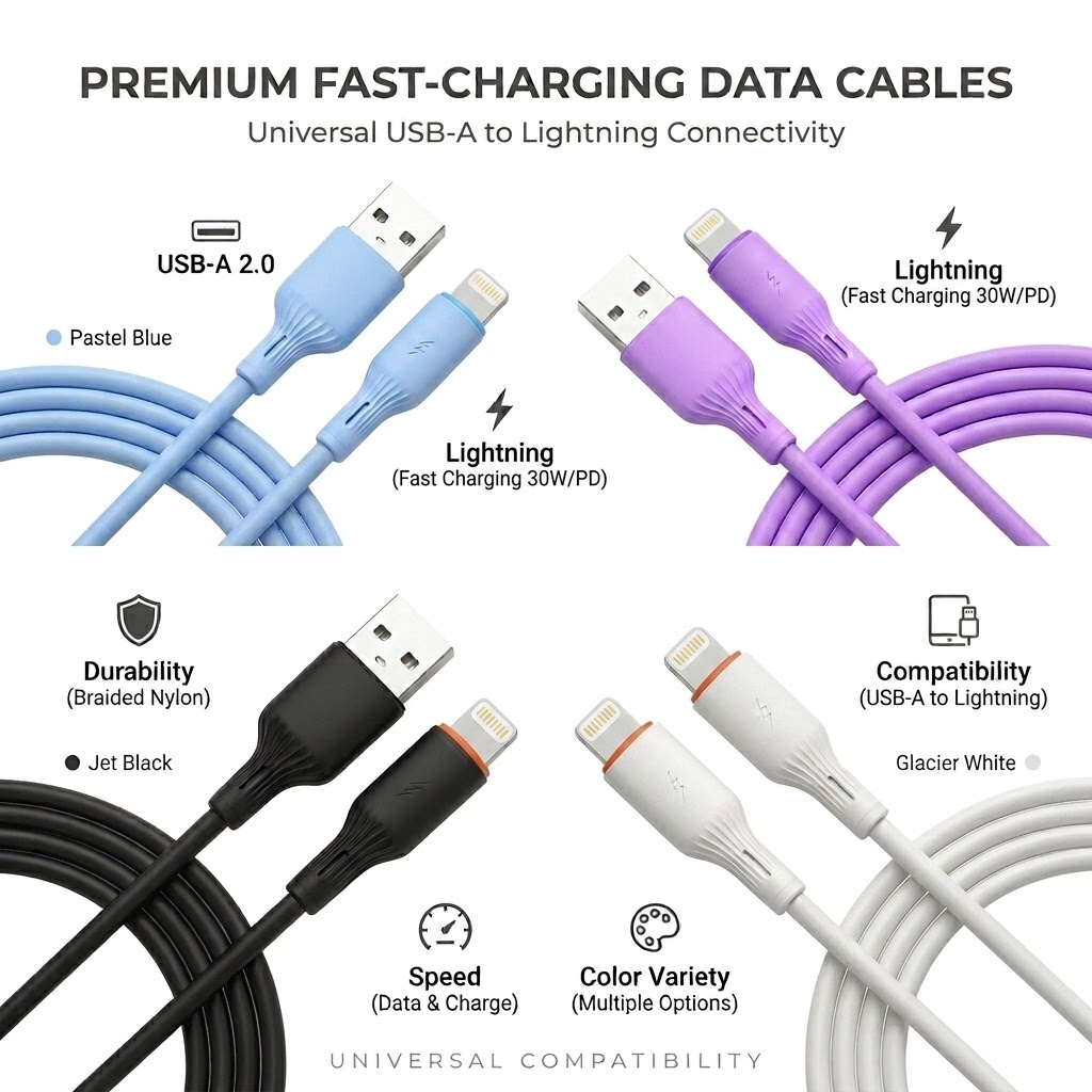 66W Liquid Silicone Super Fast Charging Cable, Low-Temp Safe Charger Cord for Smartphones