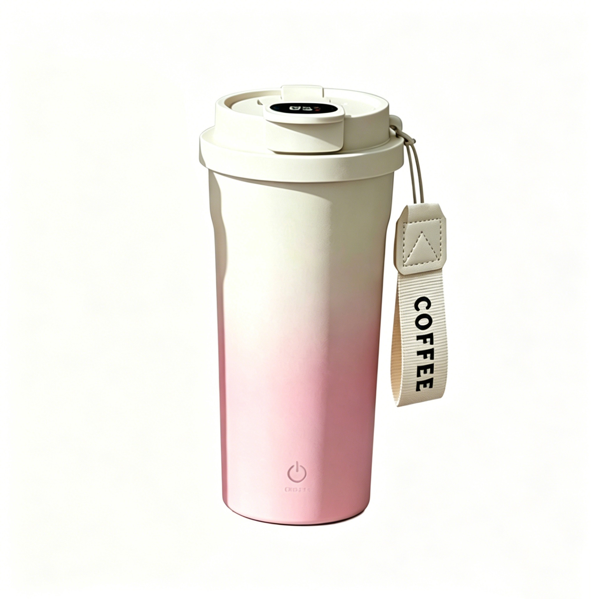 Automatischer Rührbecher mit intelligenter Temperaturanzeige, doppelwandiger Isolierung, lebensmittelechtem Edelstahl, magnetischem Rührbecher, wiederaufladbar über USB-C