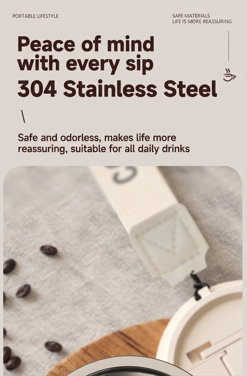 Automatischer 400-ml-Kaffeebecher mit Rührfunktion und intelligenter Temperaturanzeige, Edelstahl 304, wiederaufladbar über USB-C, 30 Tage Standby-Zeit
