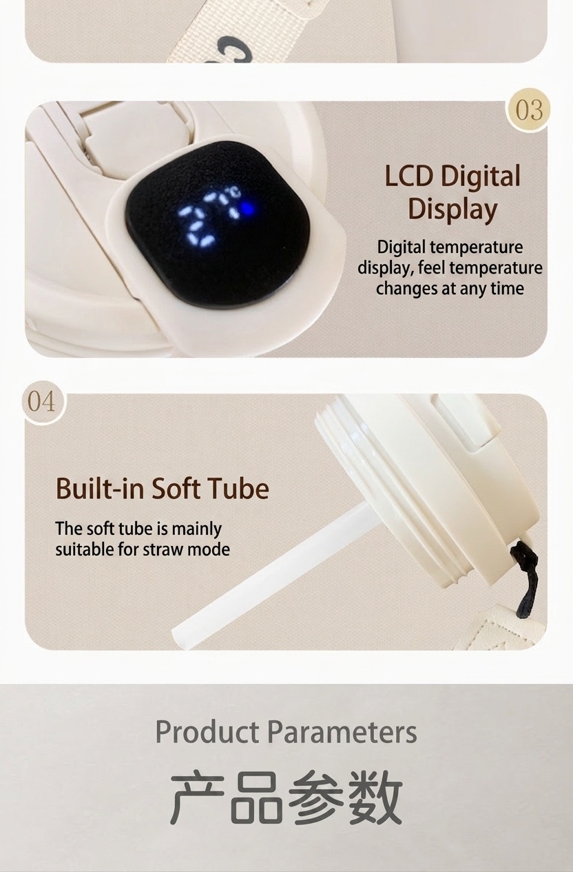 Automatischer 400-ml-Kaffeebecher mit Rührfunktion und intelligenter Temperaturanzeige, Edelstahl 304, wiederaufladbar über USB-C, 30 Tage Standby-Zeit
