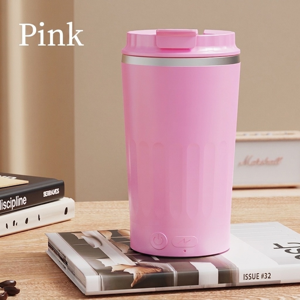 Automatic Self-Stirring Mug, 7000 RPM Portable Magnetic Coffee Cup, 304 Stainless Steel, Detachable Waterproof Design, 300mAh Type-C Rechargeable