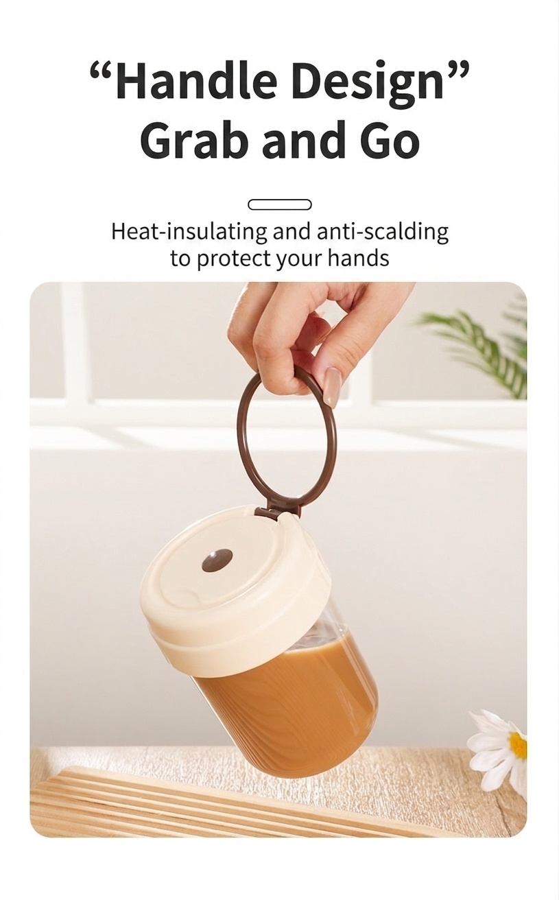 Automatischer, tragbarer Kaffeebecher mit Selbstumrührfunktion, batteriebetriebener elektrischer Mixbecher für Kaffee und Proteinshakes, auslaufsicheres und robustes PC-Material