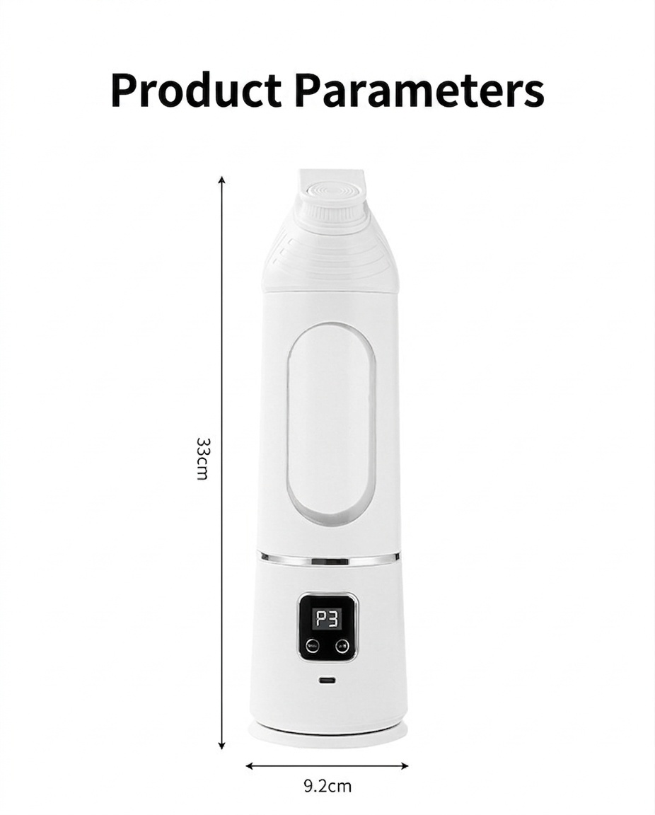 Tragbarer, per USB aufladbarer Mixer, Mini-Entsafterbecher mit 6-Klingen-Edelstahlklinge, 2500-mAh-Akku für 15 Mixvorgänge, Typ-C-Ladeanschluss für Smoothies