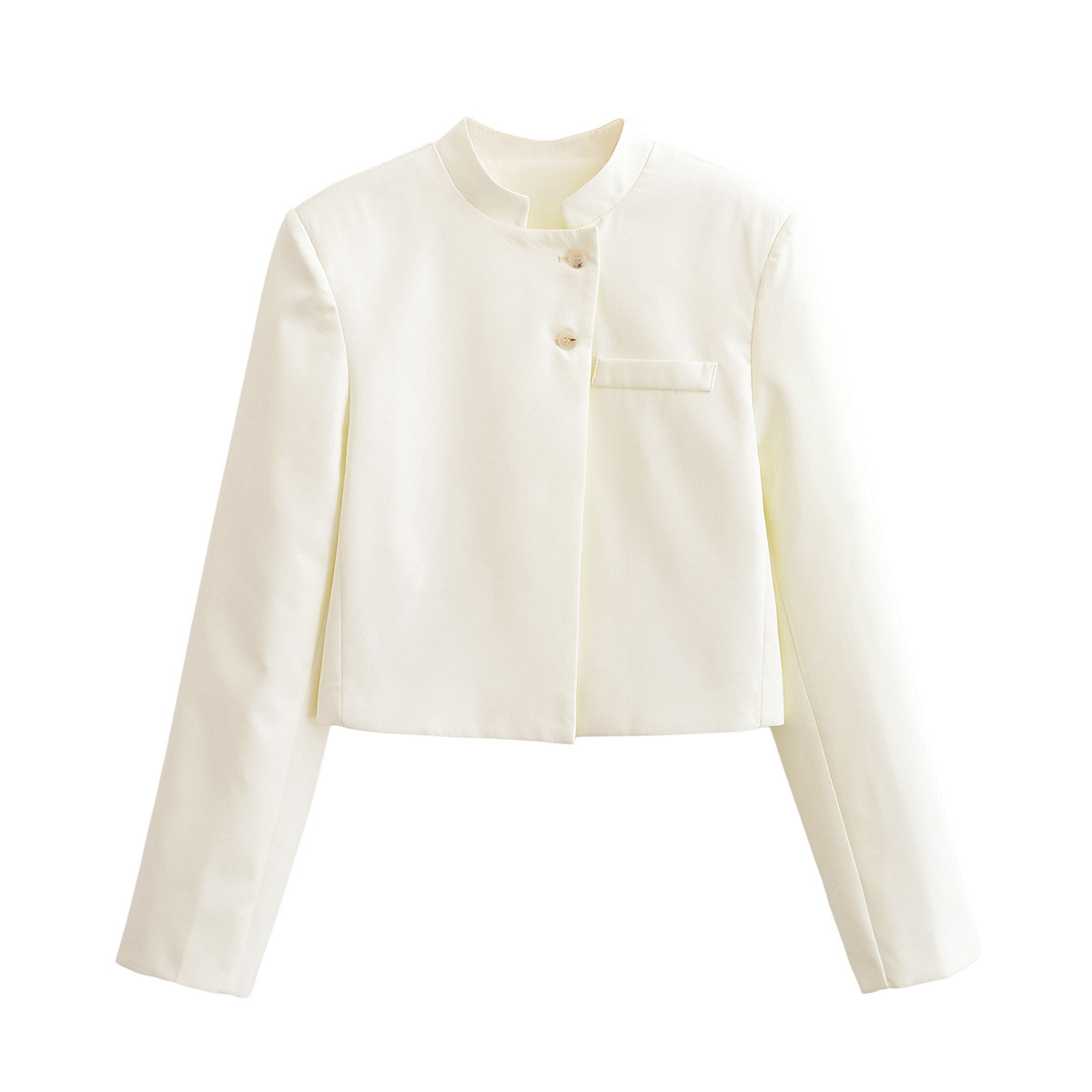 Damenblazer – Elegante, zweireihige Jacke mit Stehkragen KUN-00135