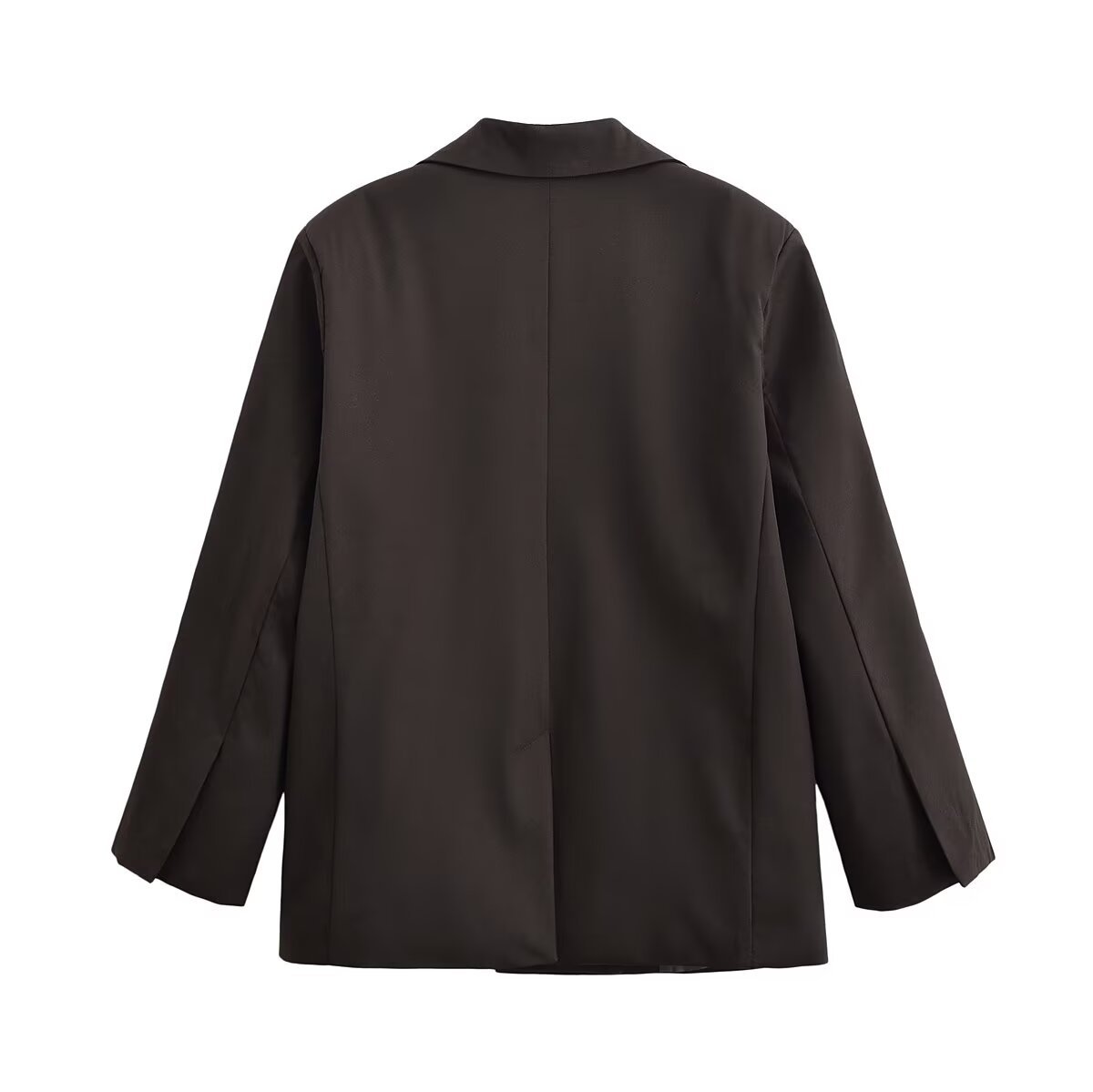 Blazer Dames Stijlvol Bruin Gestructureerd Pakjasje KUN-00040