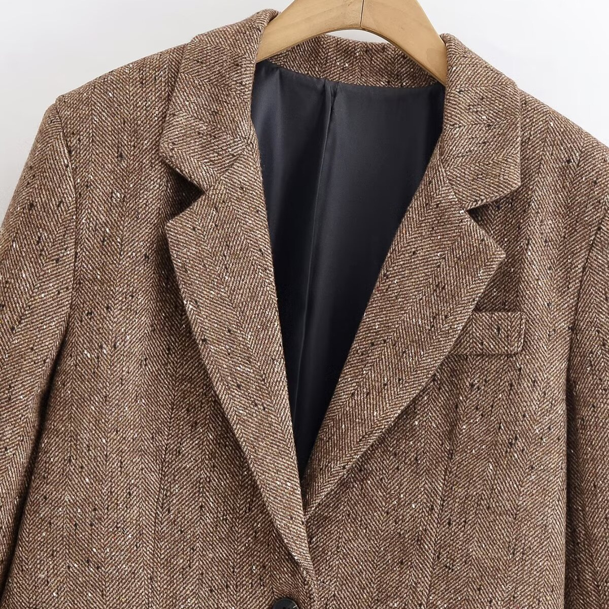 Blazer en tissu à chevrons - Style européen chic KUN-00039