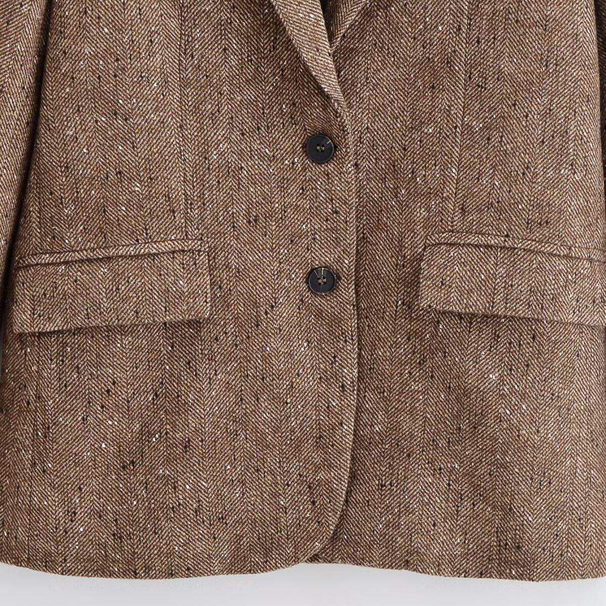 Blazer en tissu à chevrons - Style européen chic KUN-00039