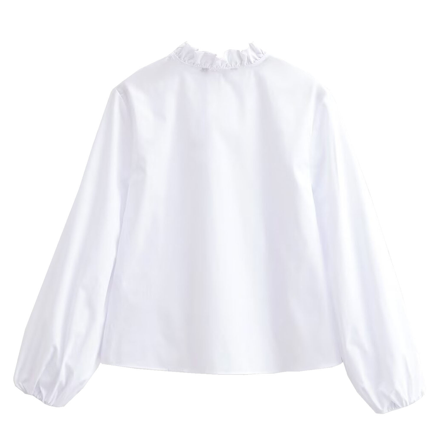 Poplin Layered Ruffle Blouse KUN-00102