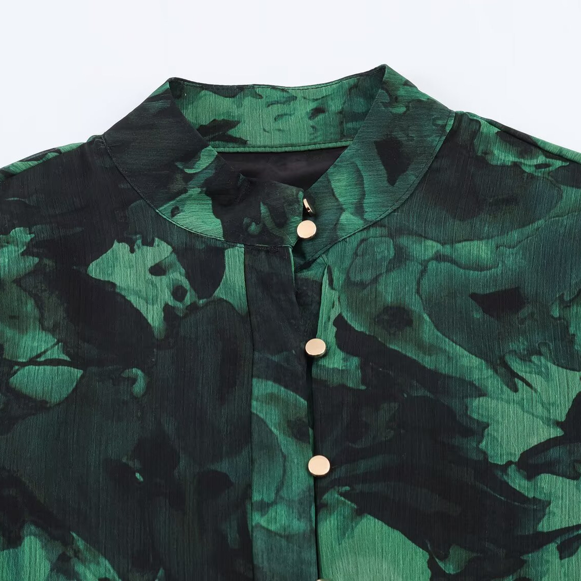 Vestido de gasa con estampado floral - Moda elegante KUN-00118