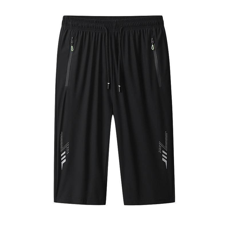 Sportliche Herren-Caprishorts mit Reißverschlusstaschen