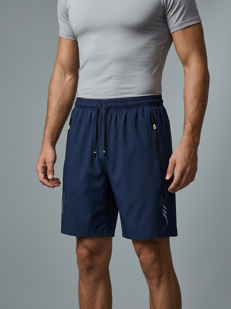 Men's Ice Silk Sports Shorts Quick Dry Breathable