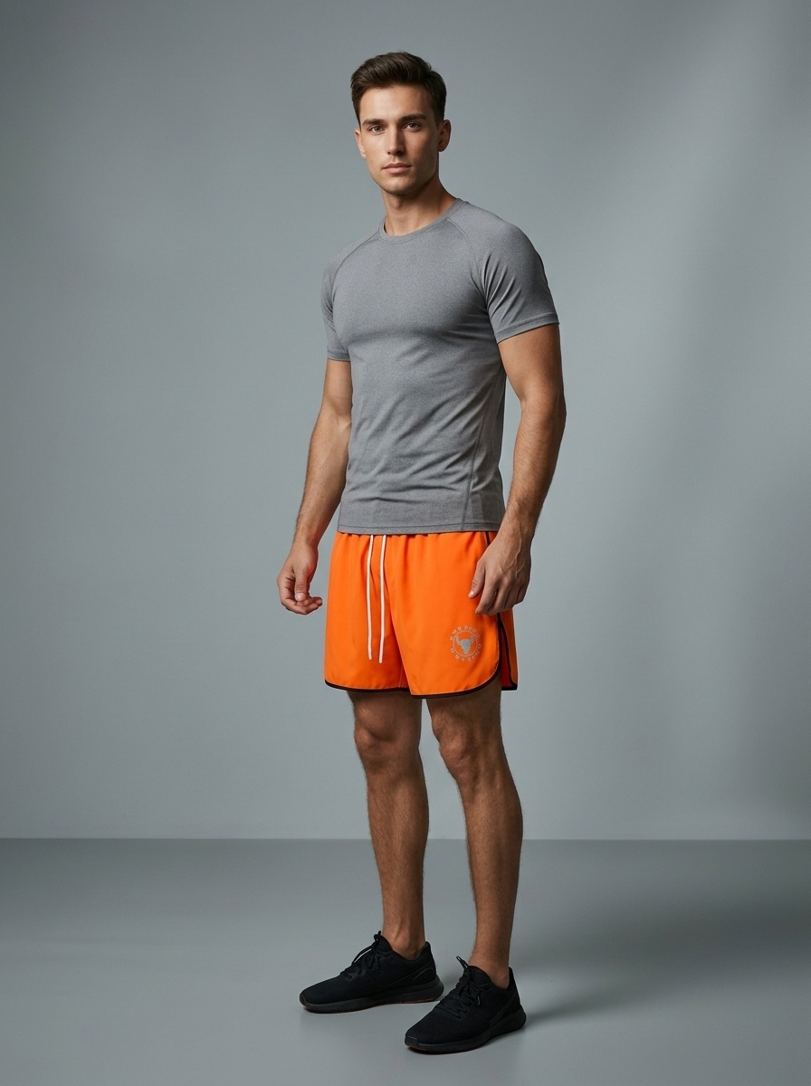 Short de course athlétique pour homme avec cordon de serrage