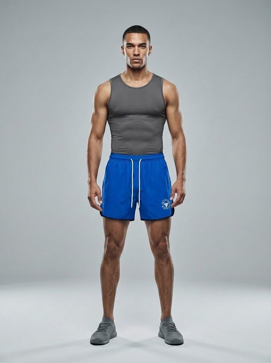 Short de course athlétique pour homme avec cordon de serrage