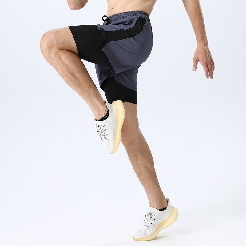 Men's 2-in-1 Athletic Shorts with Compression Liner