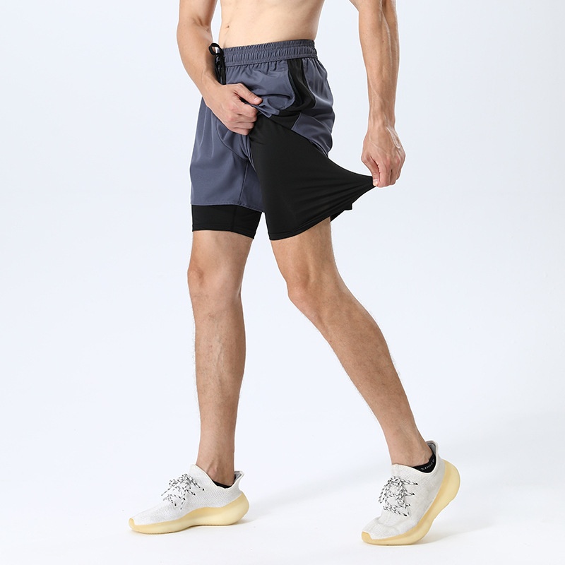 Men's 2-in-1 Athletic Shorts with Compression Liner