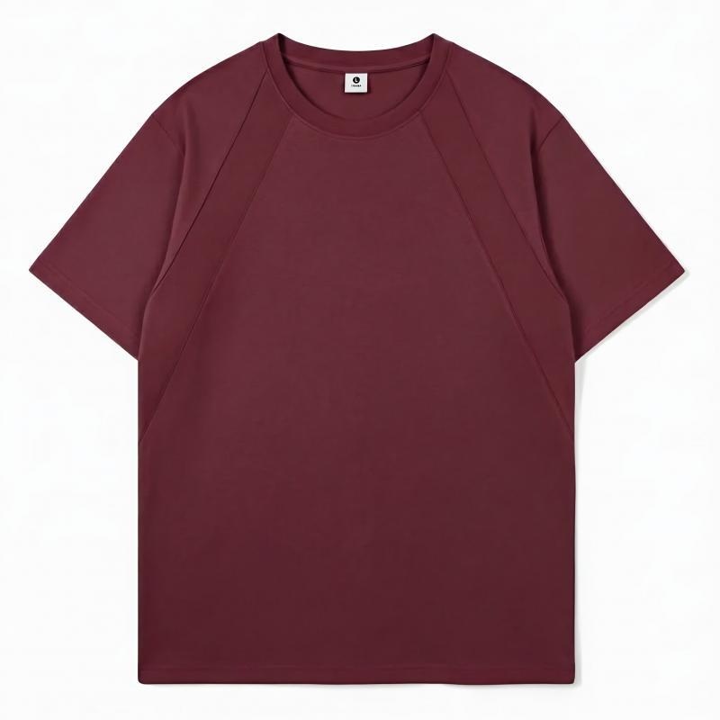 Men's Casual Raglan Style Crew Neck T-Shirt