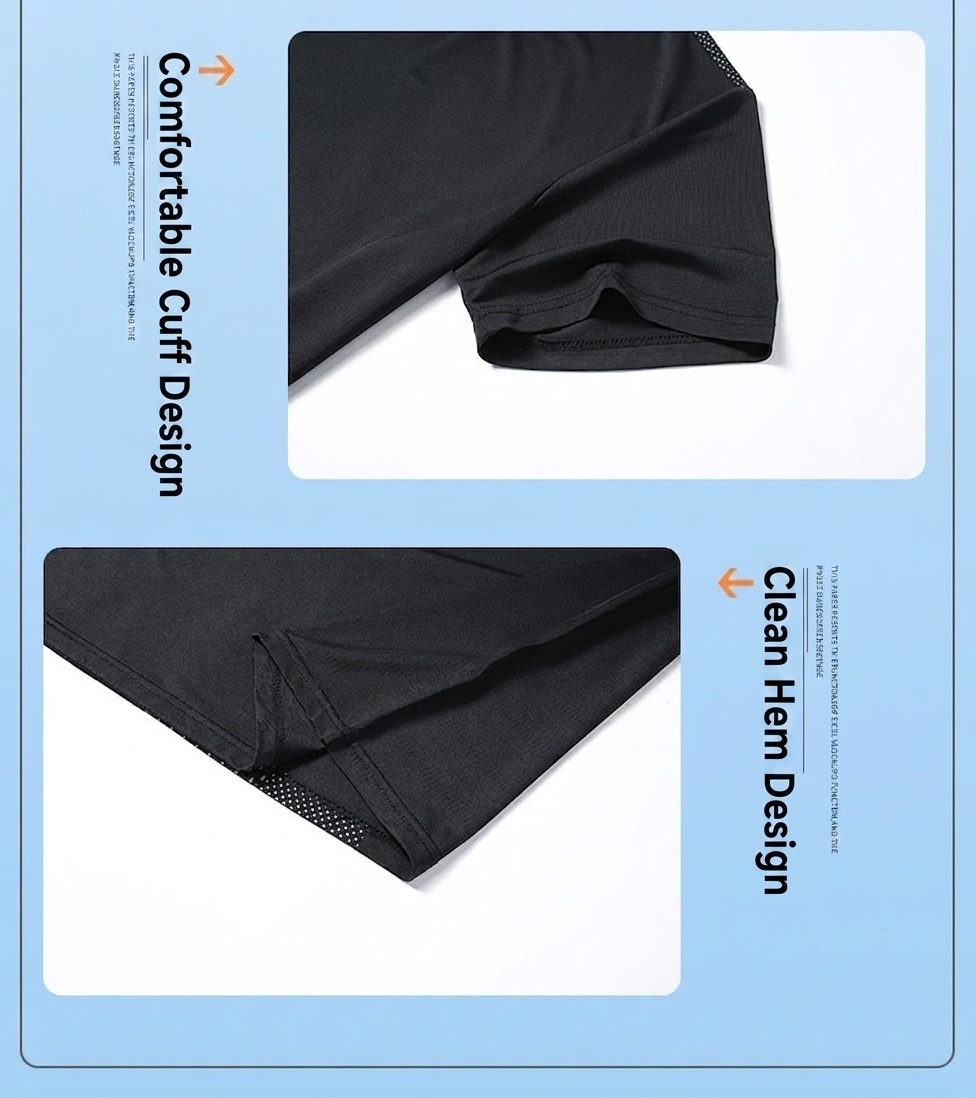 T-shirt sportiva da uomo ad asciugatura rapida e traspirante.
