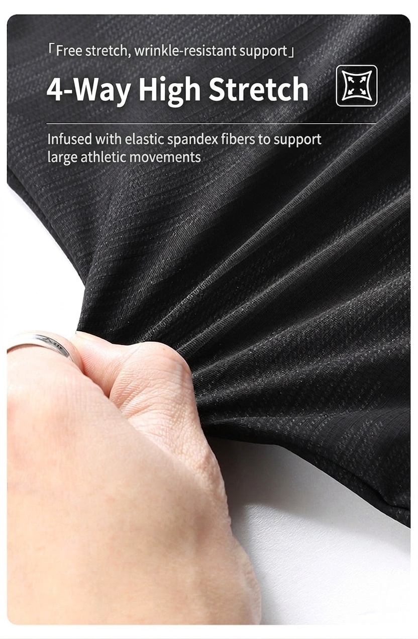 T-shirt camouflage en soie glacée à séchage rapide pour homme - Respirant