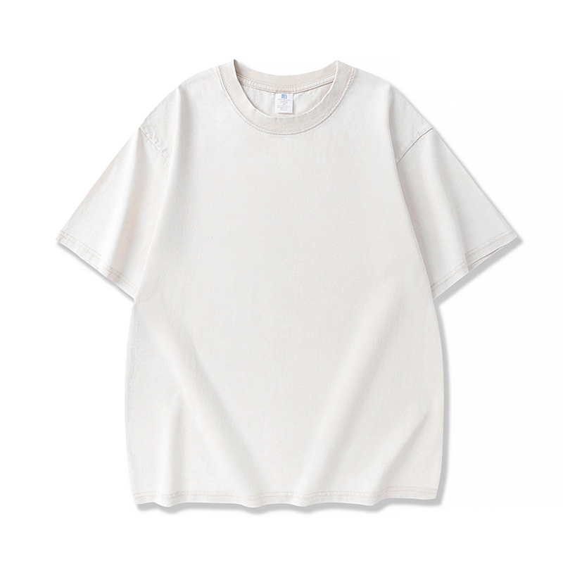 Men's Washed Retro Cotton T-Shirt - Vintage Style
