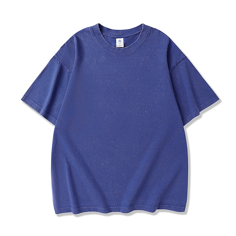 Men's Washed Retro Cotton T-Shirt - Vintage Style