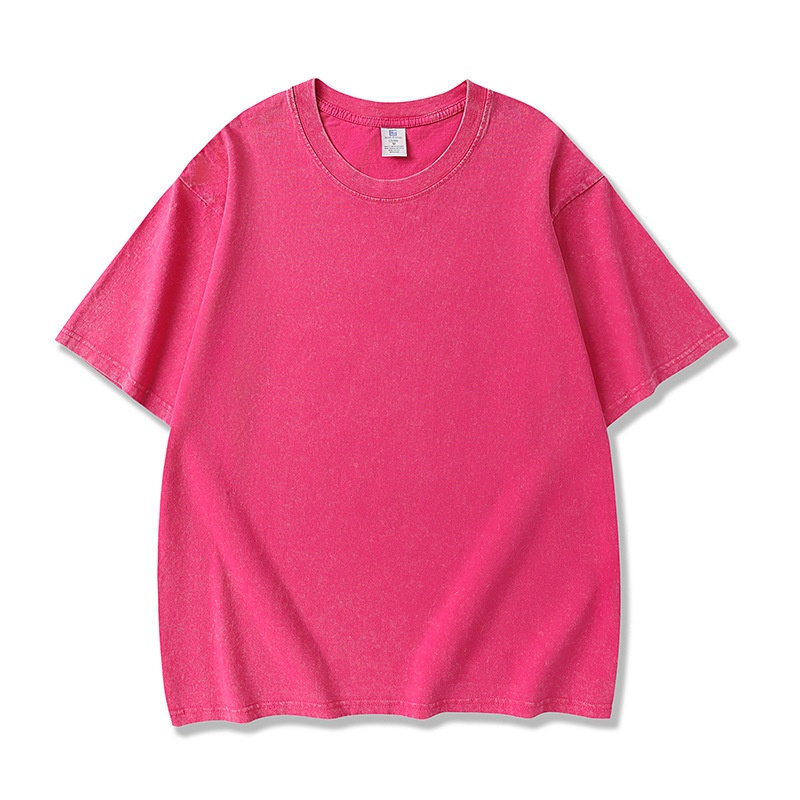 Men's Washed Retro Cotton T-Shirt - Vintage Style