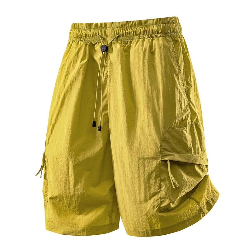Pantalones cortos cargo de secado rápido para hombre: ligeros y transpirables.
