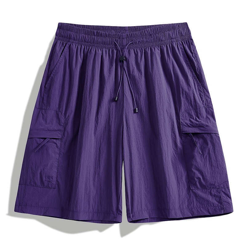 Pantalones cortos cargo de secado rápido para hombre: ligeros y transpirables.