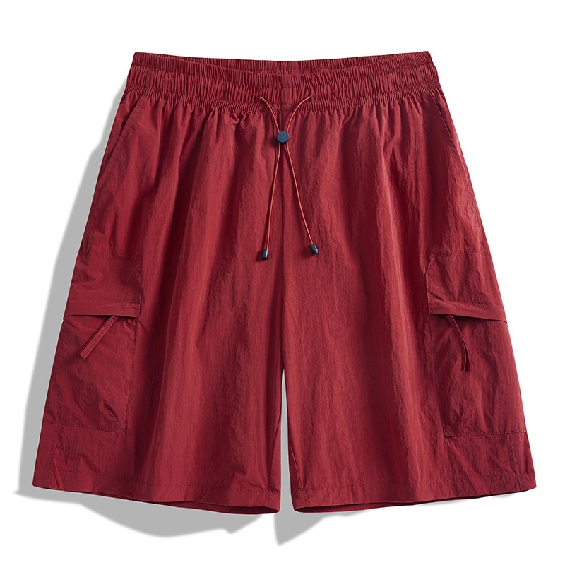 Pantalones cortos cargo de secado rápido para hombre: ligeros y transpirables.