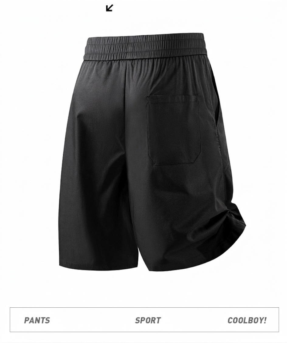 Pantalones cortos cargo de estilo técnico para hombre con cinturón de hebilla - Corte informal