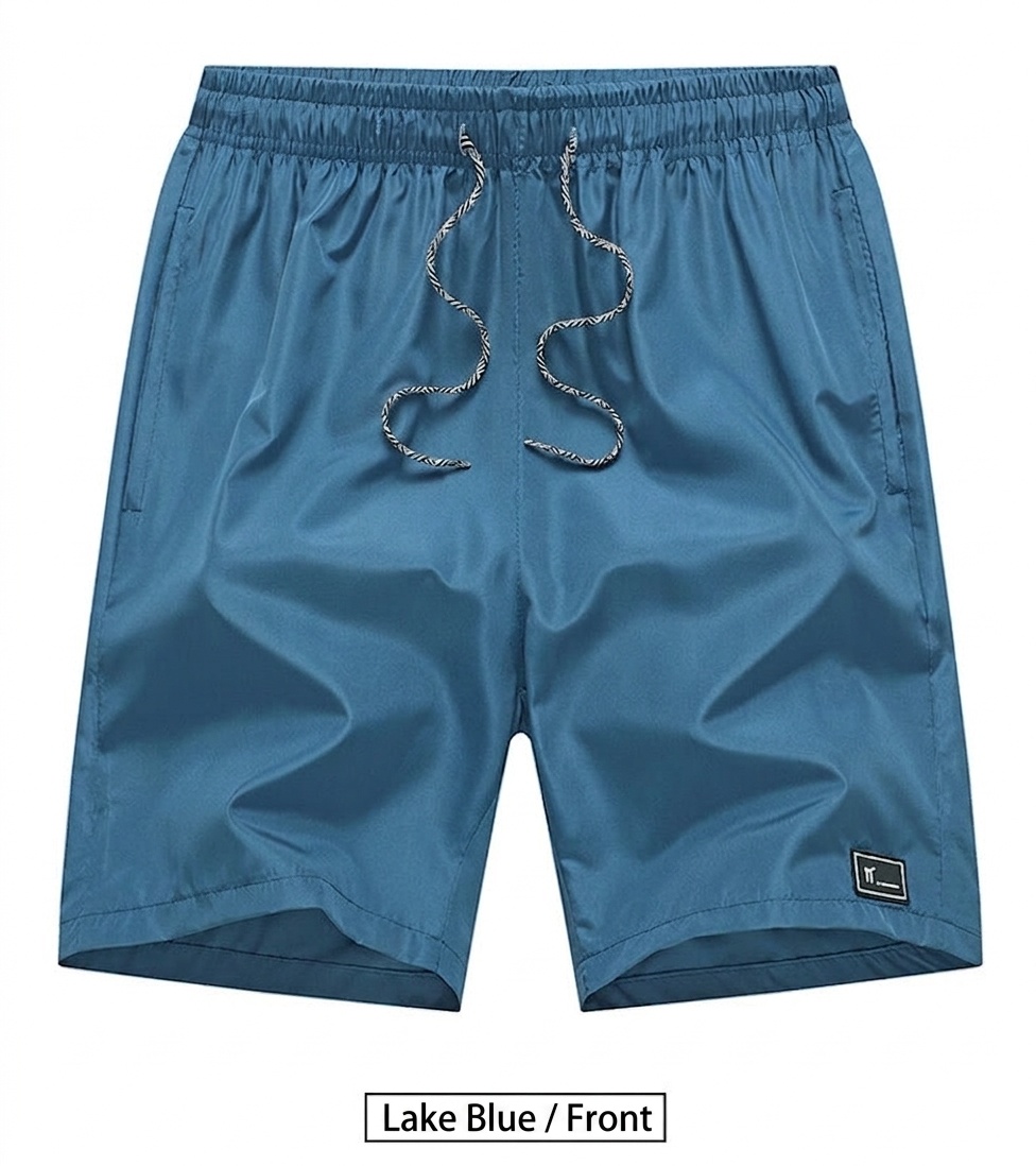 Schnelltrocknende Herren-Sportshorts mit Taschen und Kordelzug
