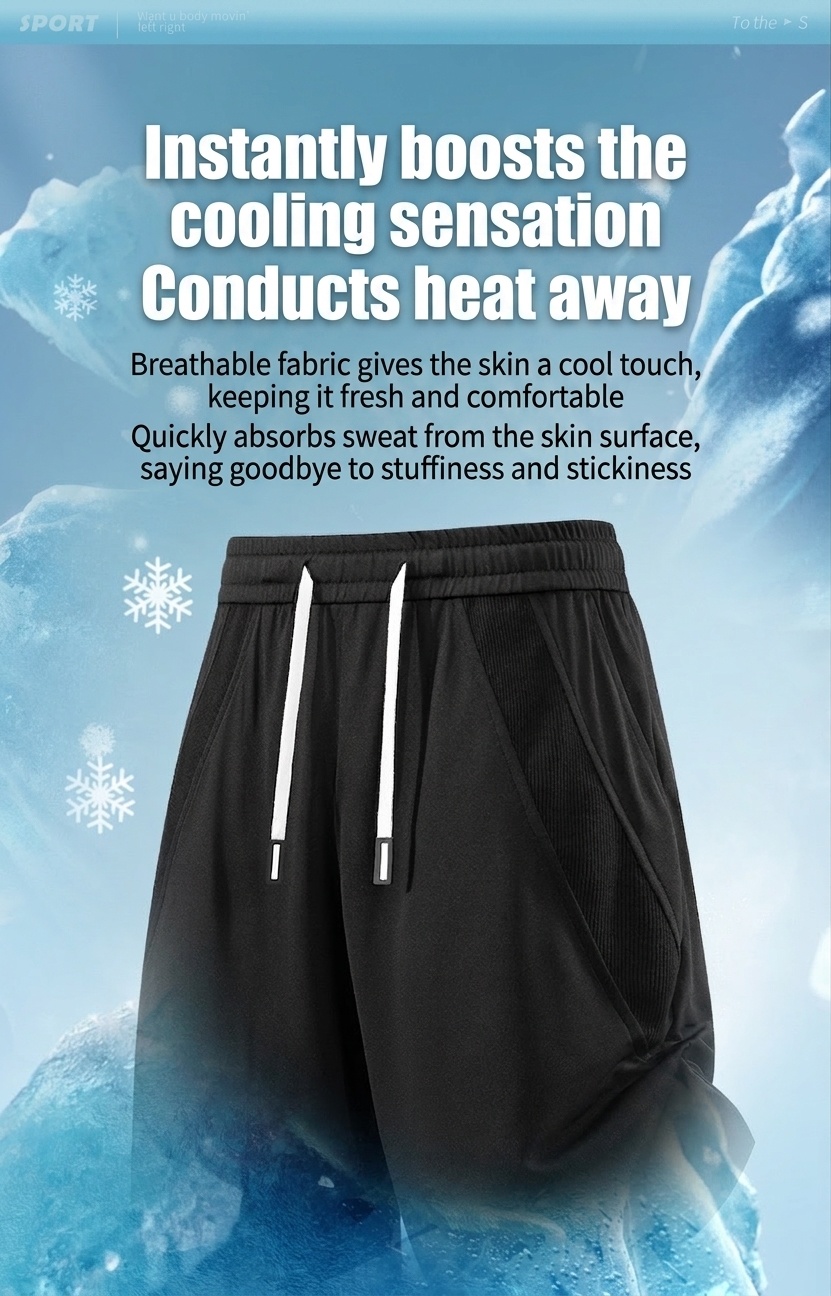 Pantalones cortos deportivos de secado rápido para hombre - Transpirables para gimnasio y running