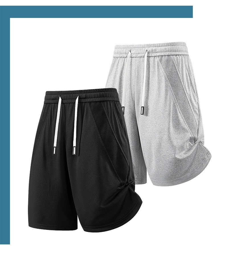 Pantalones cortos deportivos de secado rápido para hombre - Transpirables para gimnasio y running
