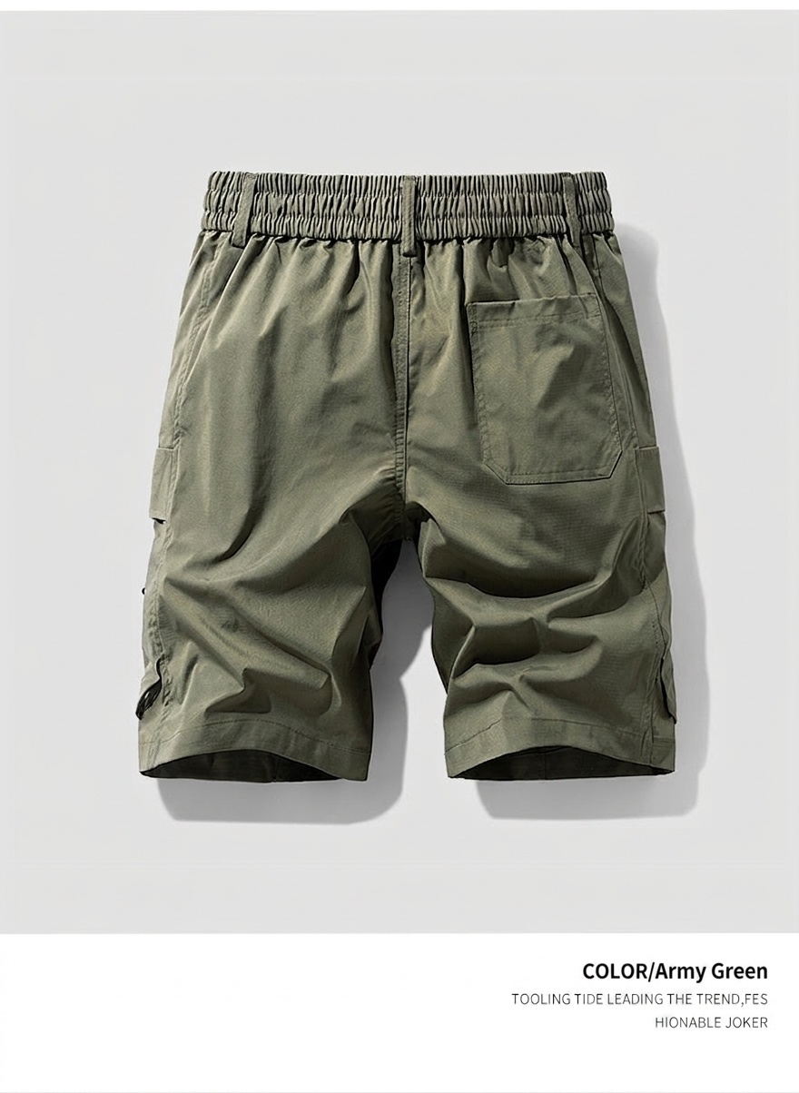 Pantalones cortos tácticos cargo para hombre - Prendas de exterior de secado rápido