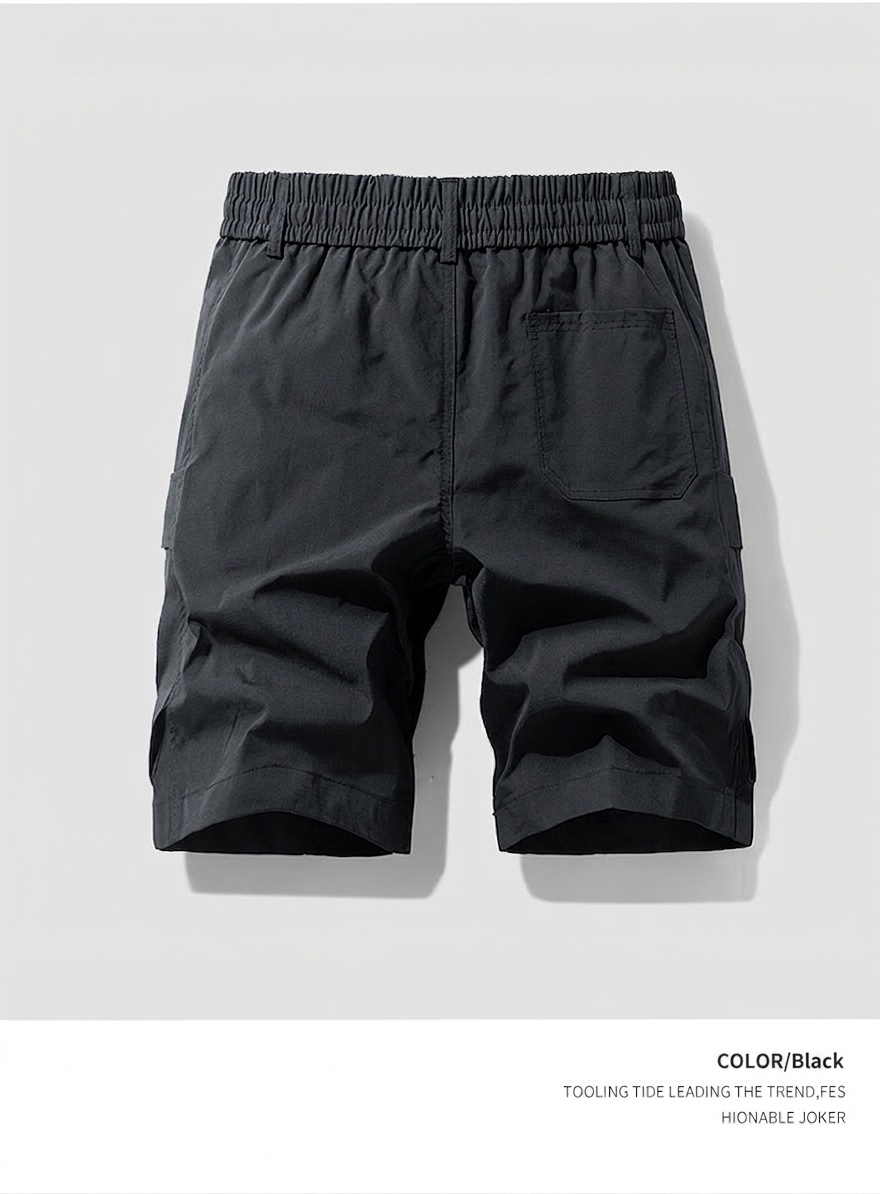 Pantalones cortos tácticos cargo para hombre - Prendas de exterior de secado rápido