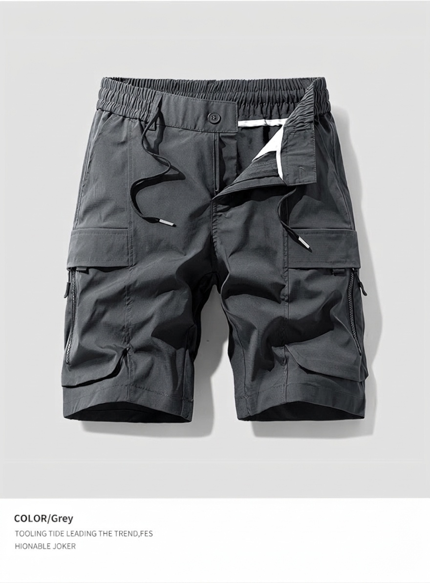 Pantalones cortos tácticos cargo para hombre - Prendas de exterior de secado rápido